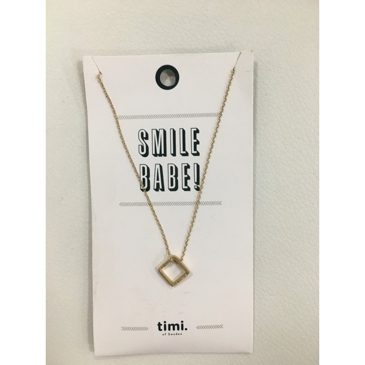 Timi Ketting square goud